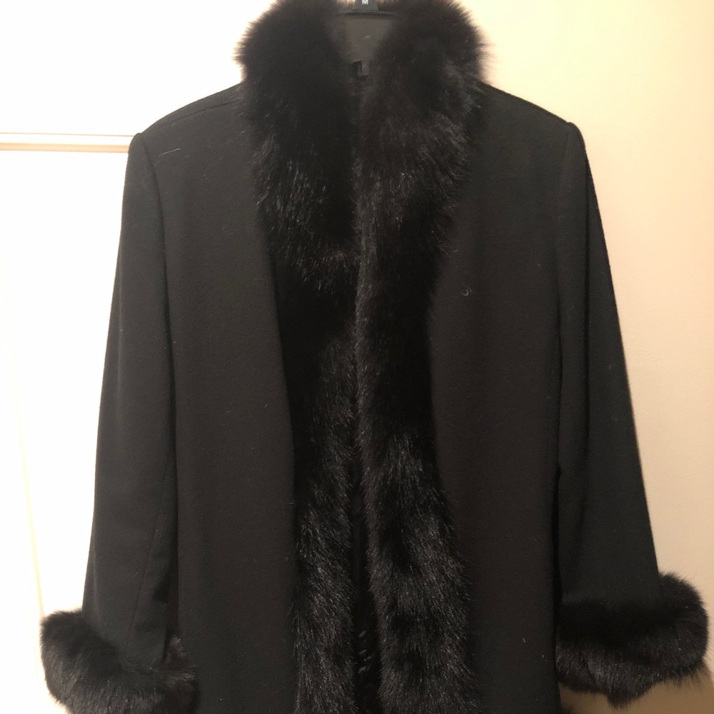 Black Lambs Wool coat